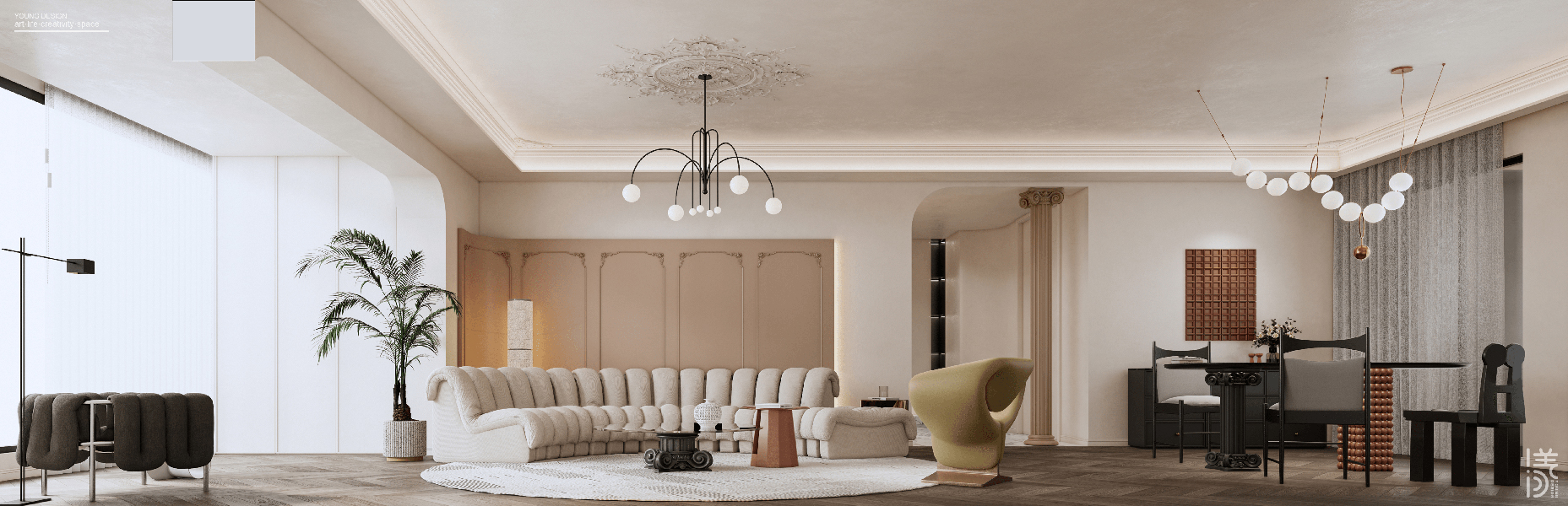 现代轻法式三代居丨深圳漾空间设计有限公司-17