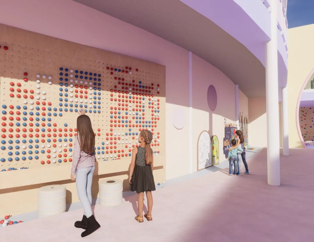 好强的天赋型选手！重大大二课设的吸睛紫色展板！色彩/构图/排版堪称一绝，空间创新与色彩叙事相结合的儿童友好型幼儿园建筑设计！-225