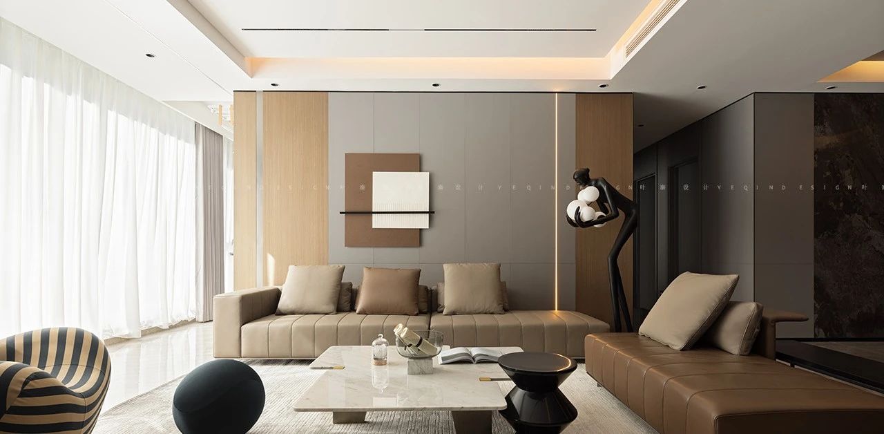 氛围感轻复古大平层丨中隆建业-45