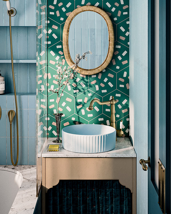 Timashovo蓝色卫生间-5