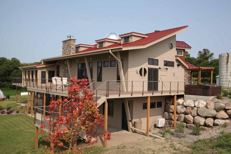 明尼苏达州北部现代农场风格退休宅-14