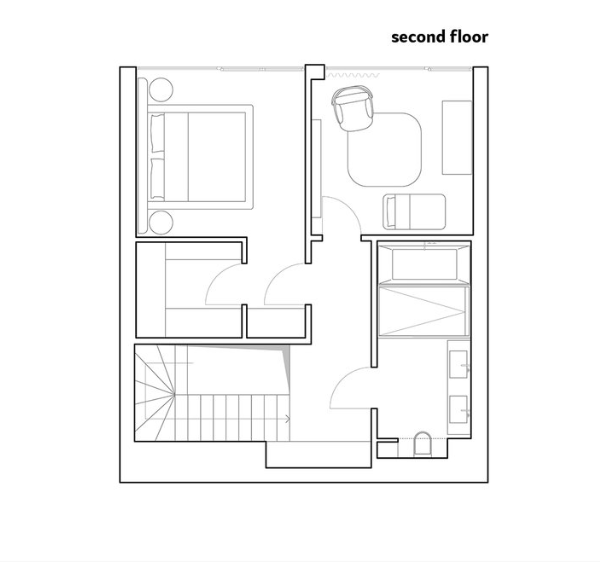 100㎡上下两层住宅，音乐元素串起白与黑、精致与粗犷  ATER ARCHITECTS-2