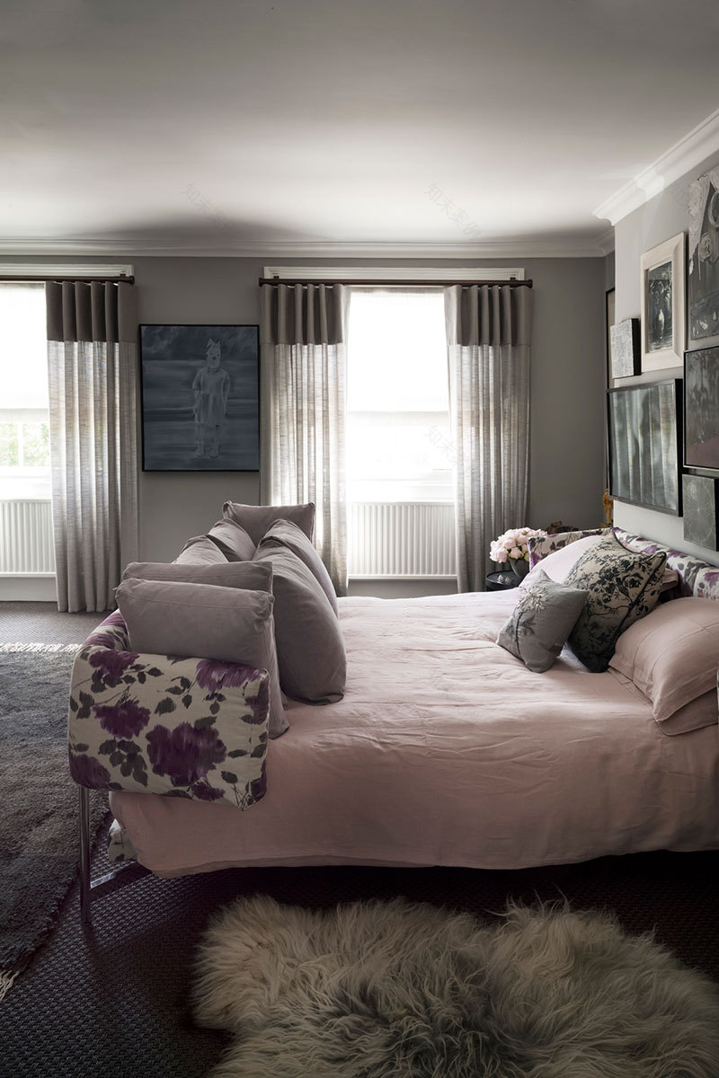 伦敦花艺大师的家,紫色魅影与花卉的狂欢-6