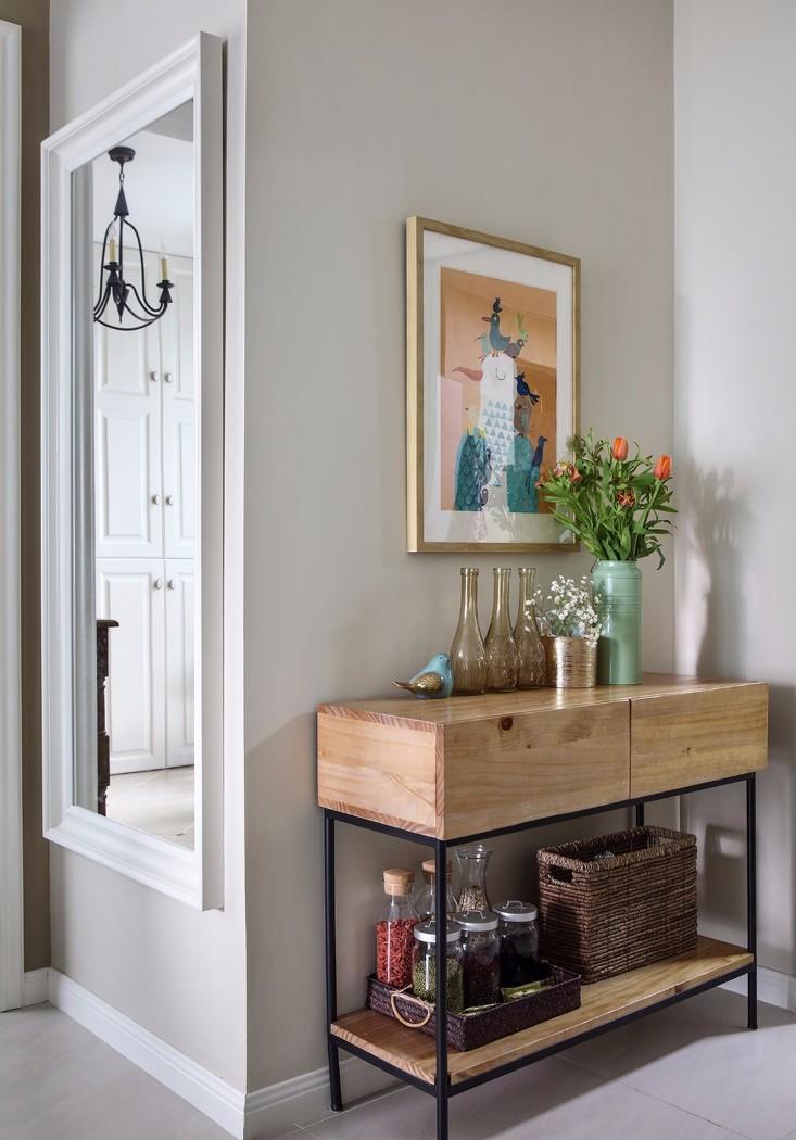 温暖如春的室内设计 | 生活阳台变门厅,橙绿搭配显活力-16