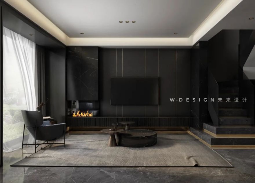 龙岩未来设计 | 现代高级黑灰家居空间-20