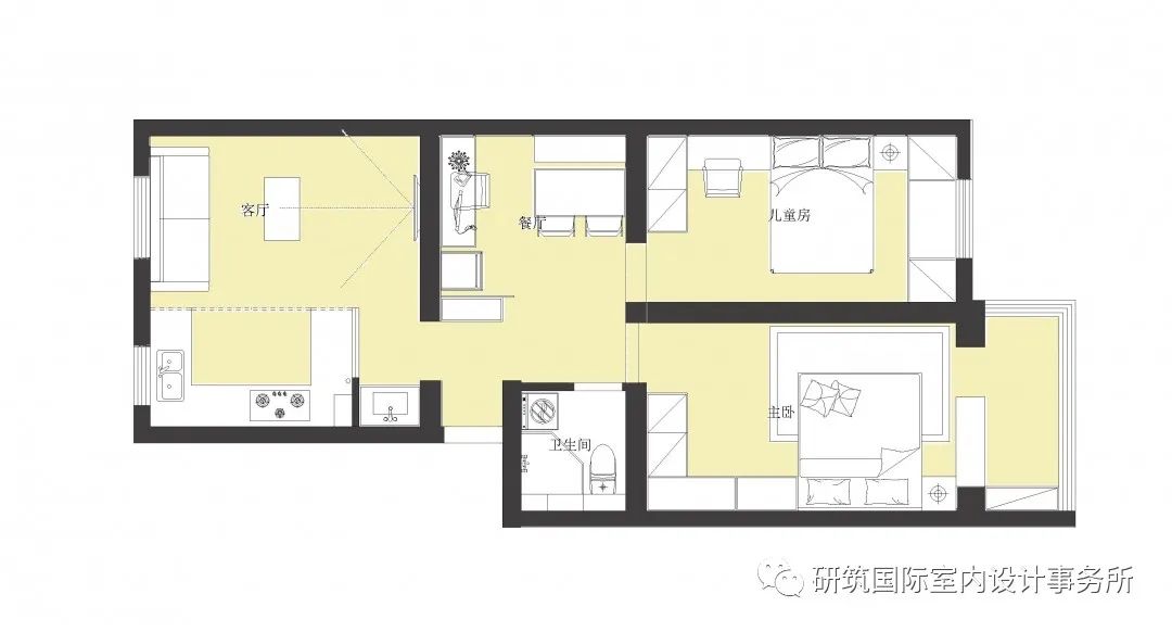 上地东里三区住宅平层改造丨研筑国际室内设计事务所-29