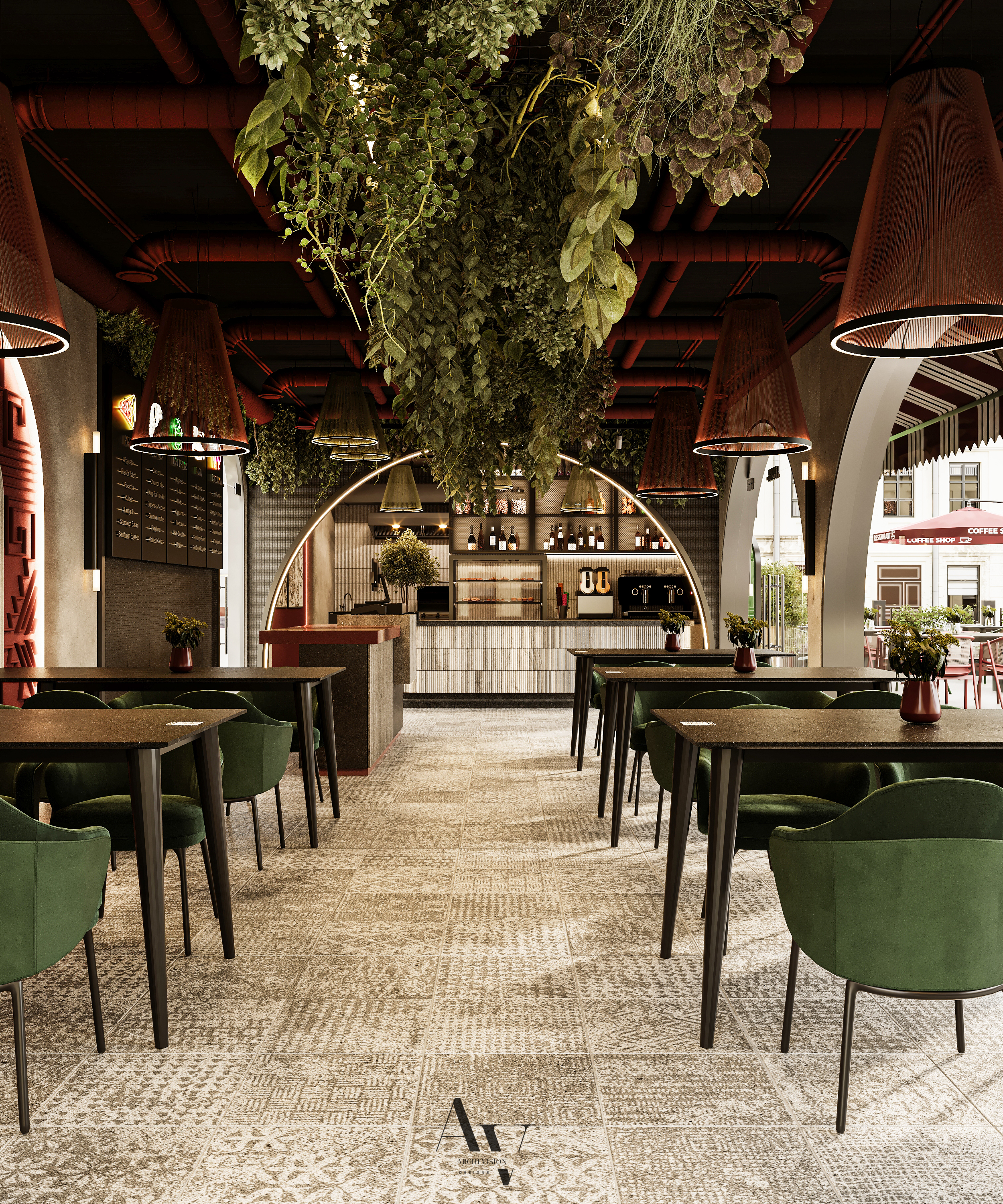 Italian Resurant design(意大利餐厅设计)丨埃及开罗丨archivision staudio(Dina Farouk参与)-13