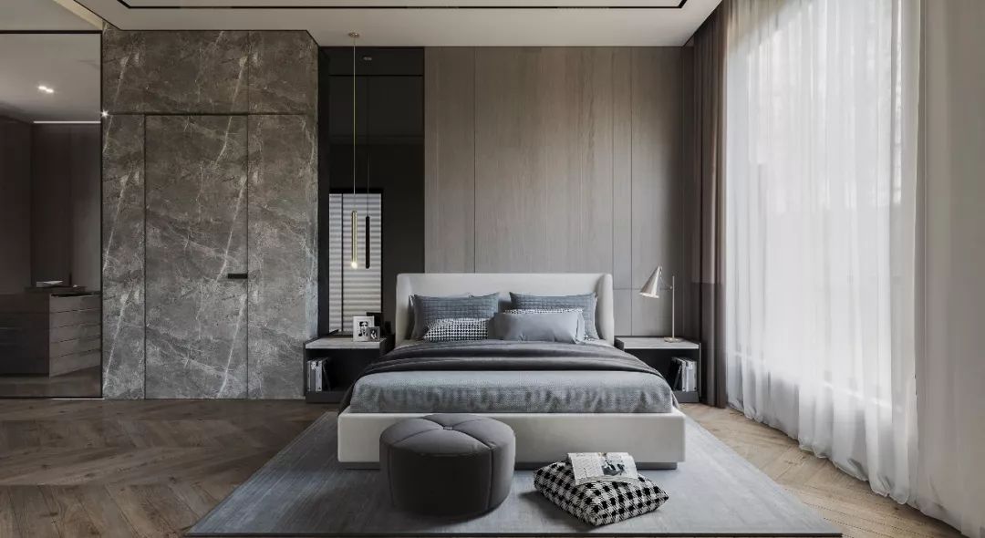《墨》极简黑白灰,打造诗意栖息空间-49