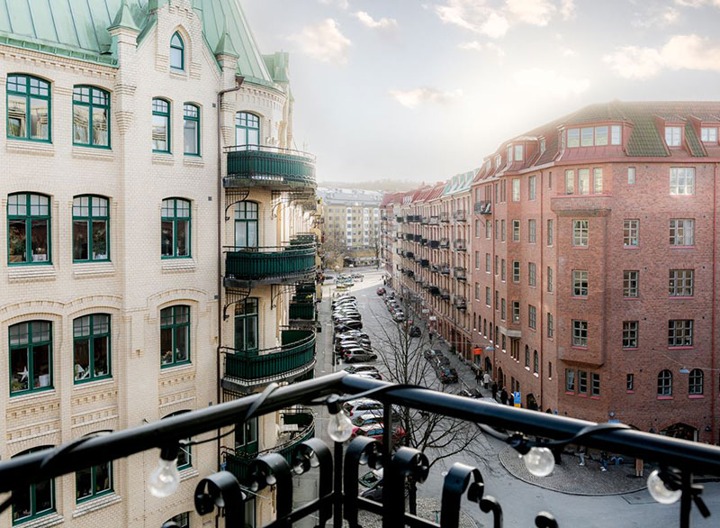 柔美恬静 | 哥德堡淡雅粉色调公寓设计-9