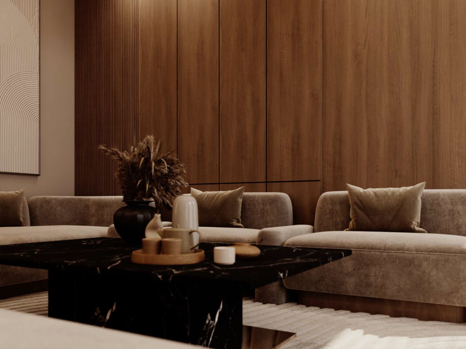 Reception & Dining design villa-5