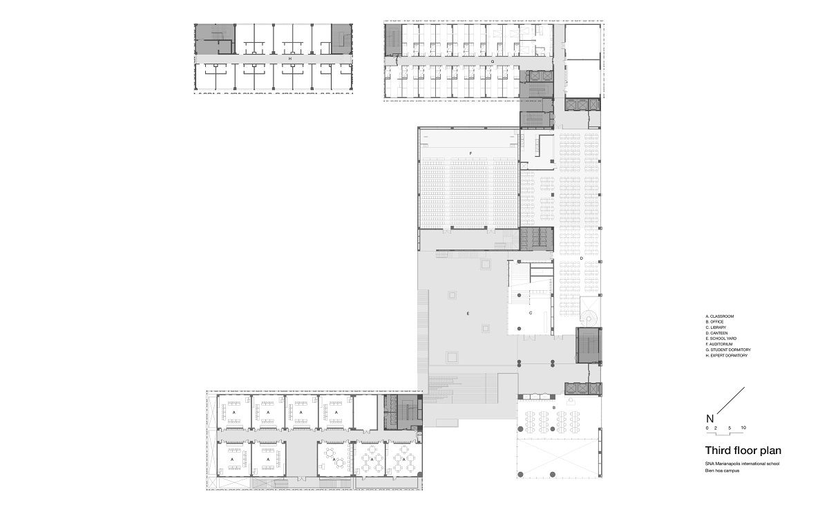 SNA Marianapolis 国际学校 – 宾霍亚校区动态空间设计-13