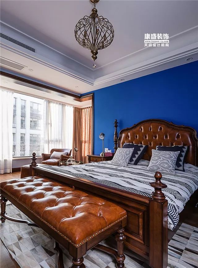 康盛装饰┃180㎡美式复古私宅·一步一景的视觉盛宴-117