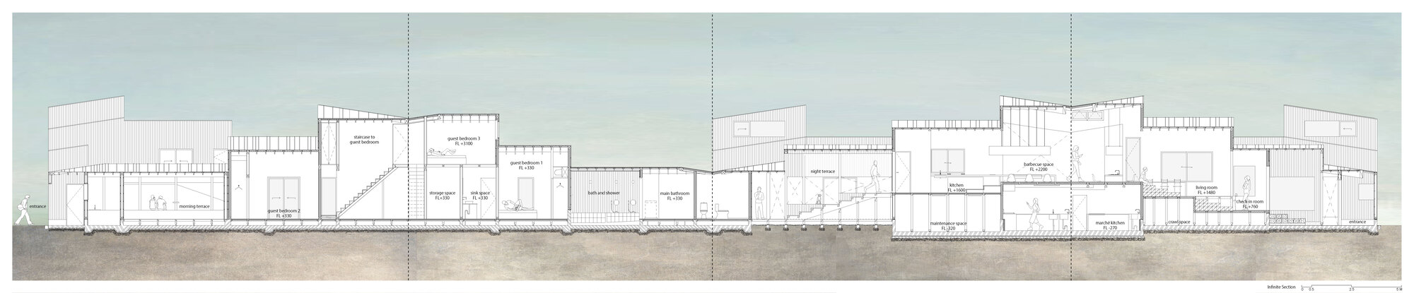 项链别墅丨日本丨1110 Office for Architecture-17