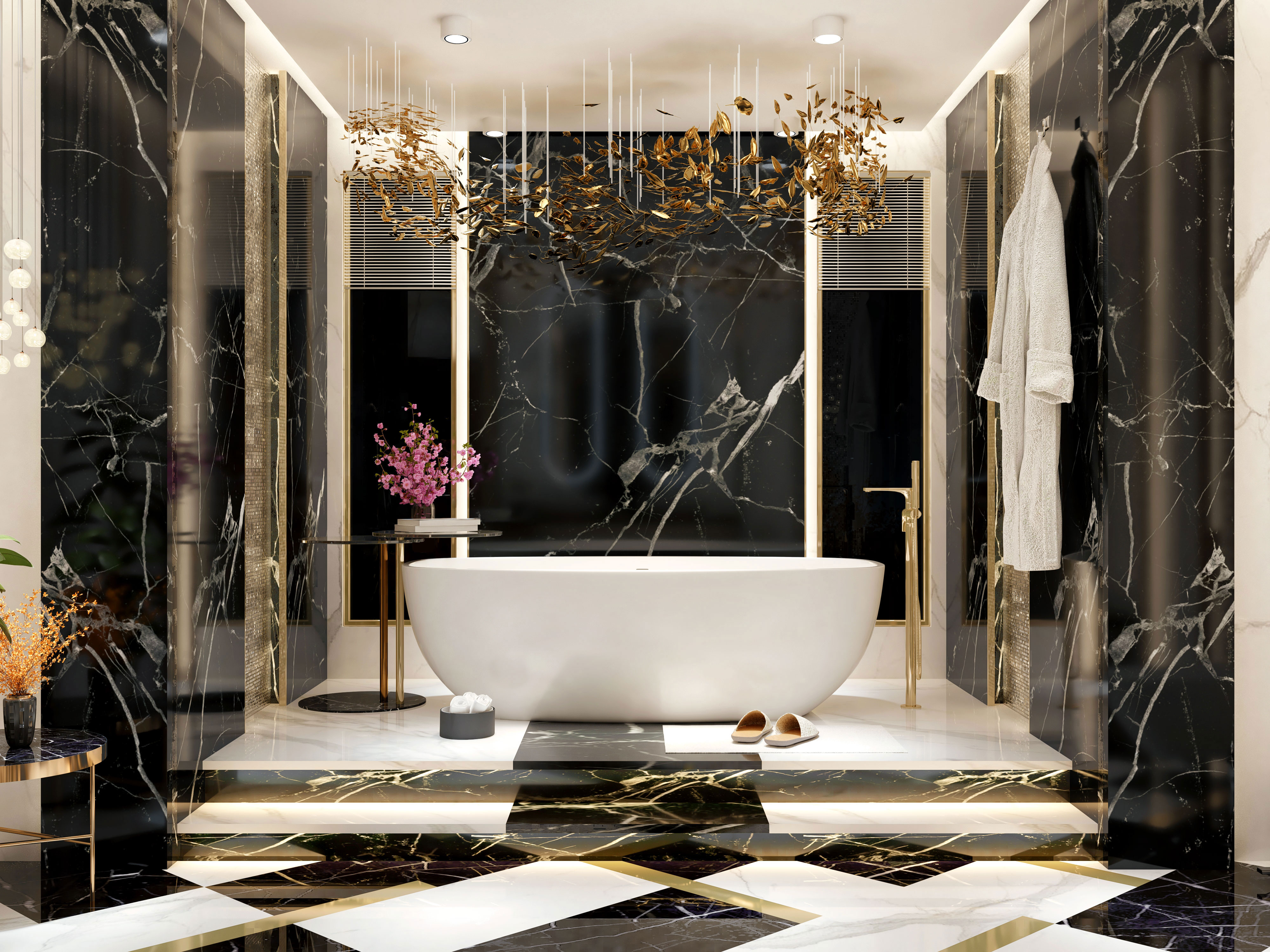 LakeView Villa| Luxury Bathroom Design-2
