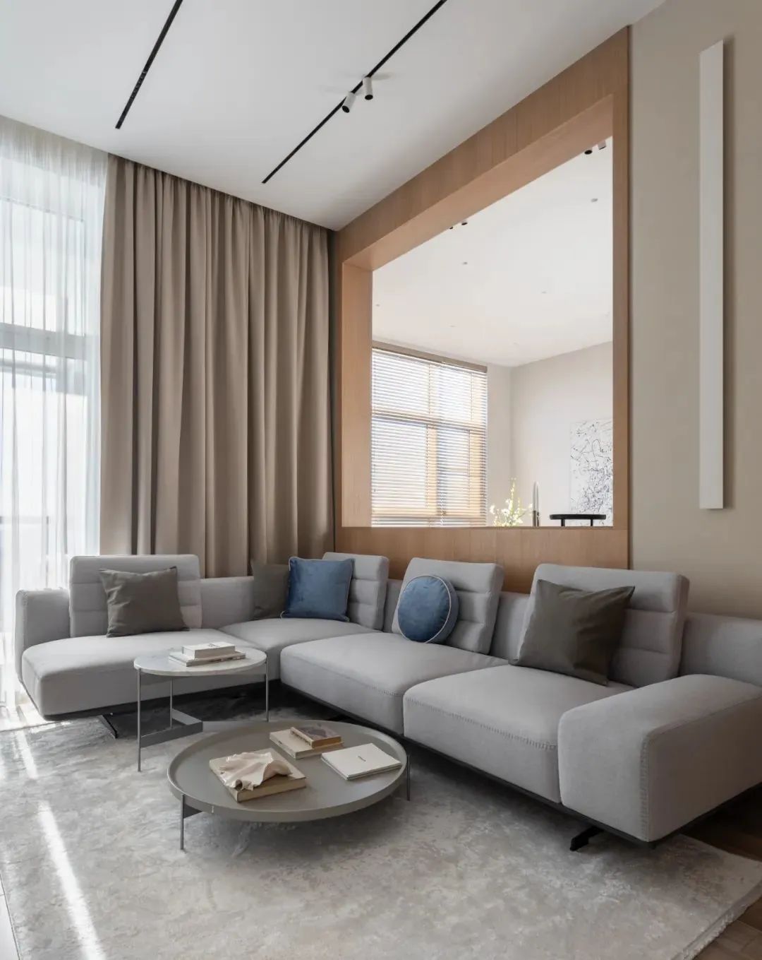 暖色调的 140㎡三口之家-3