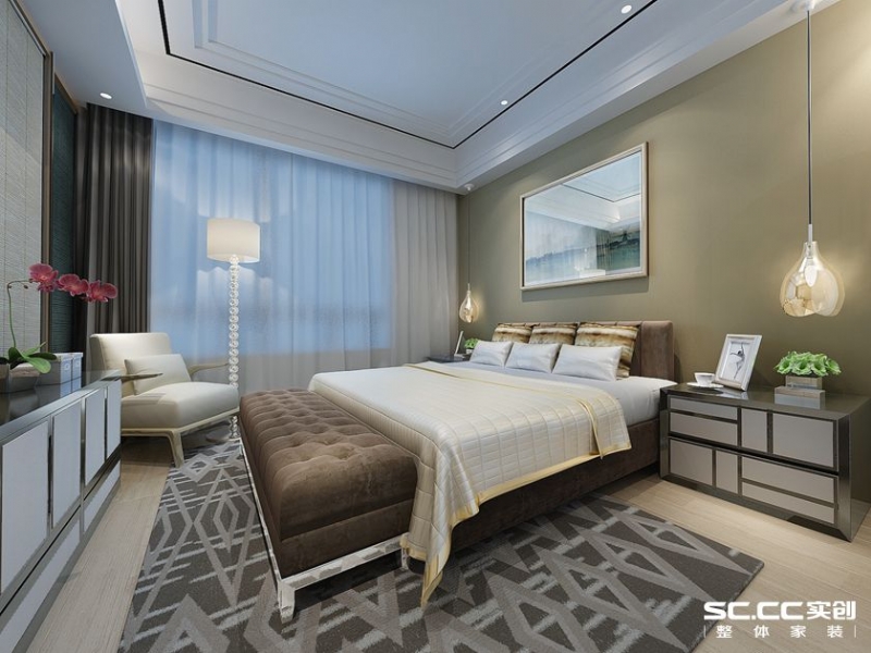 【上海实创装饰】怡祥居140平简洁明朗的港式三居-3