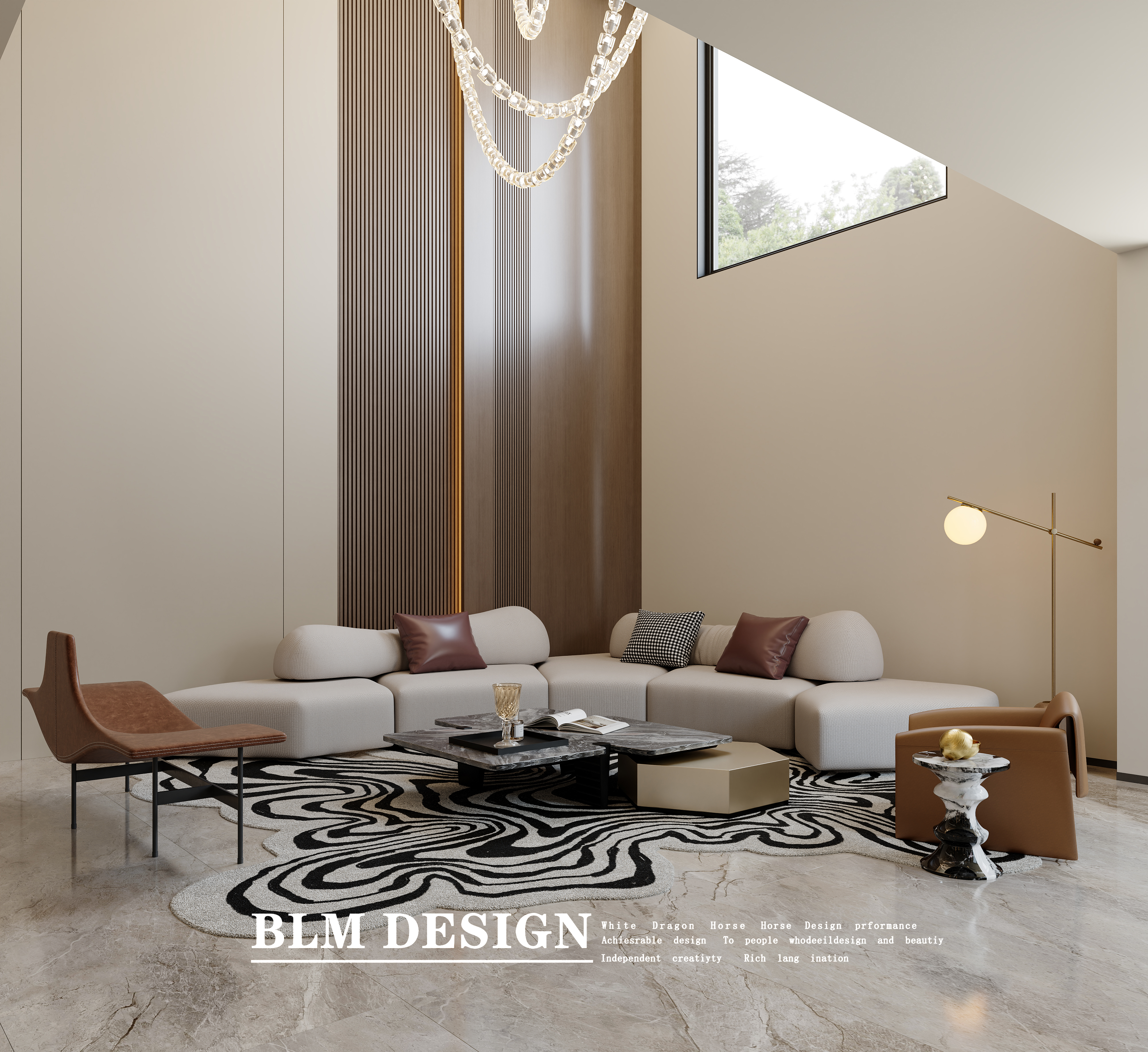 挑空家装效果图案例-3