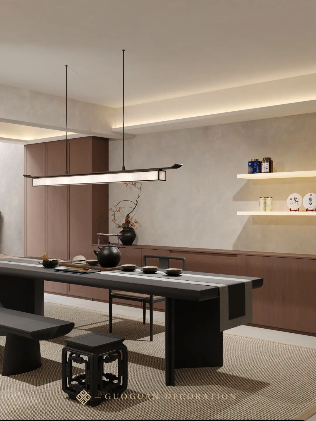 国冠装饰|浙江金华·蓝湾国际，现代中式里的生活长卷-61