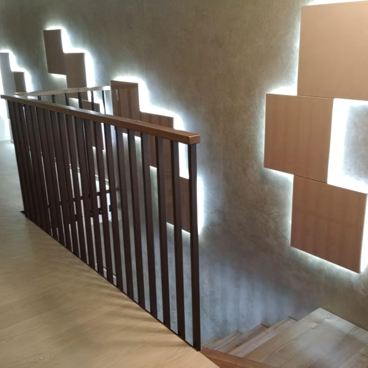 乌克兰住宅壁挂式楼梯定制丨Gradius（Градиус公司）-1