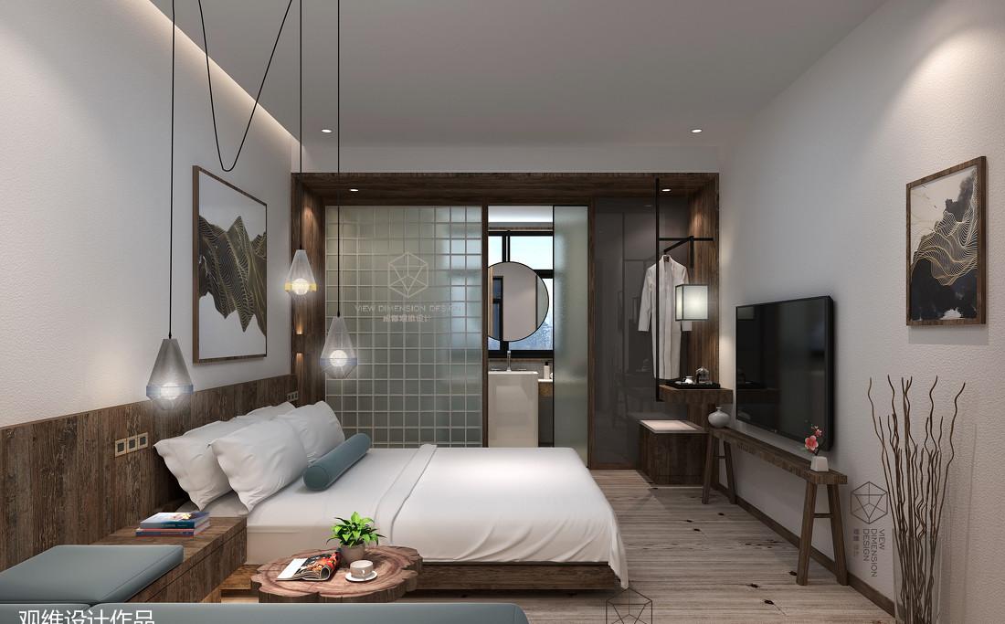 融合原木与现代的民宿改造设计-5