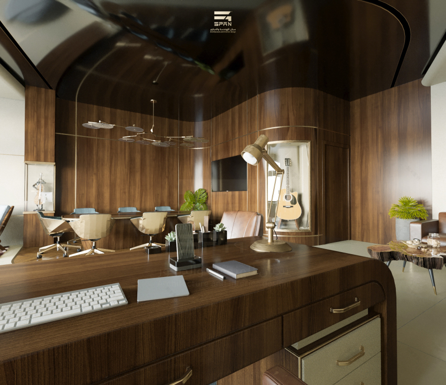 沙特阿拉伯律所经理办公室设计-7