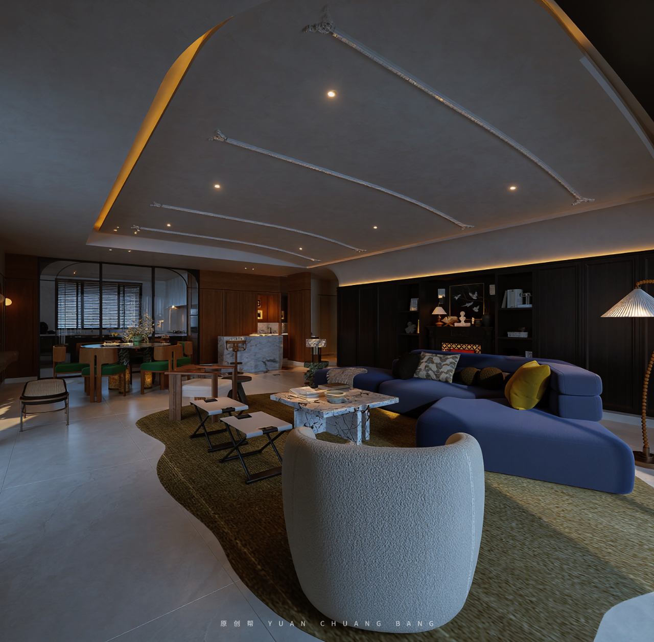 左岸墨绿丨晨轩艺术设计-17