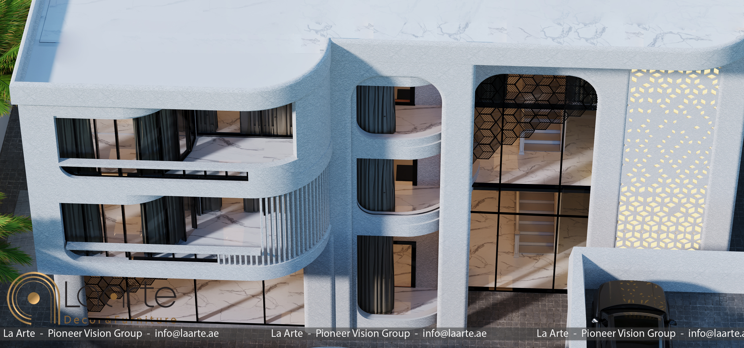 New Arabic style house exterior in Europe-8