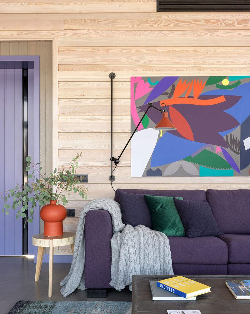 俄罗斯郊区木质小屋 | 玻璃墙、壁炉、桑拿，阿尔卑斯山风格-2