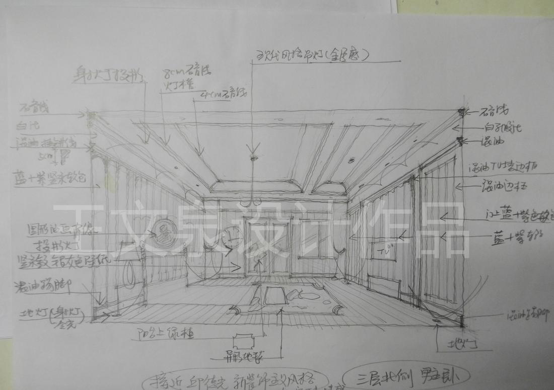 
法式欧式新中式别墅设计作品王文泉13 -19