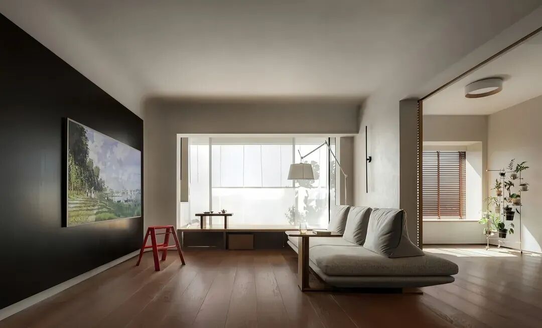 成都128㎡三居侘寂风装修：15万全包，重塑家庭互动与舒适-13
