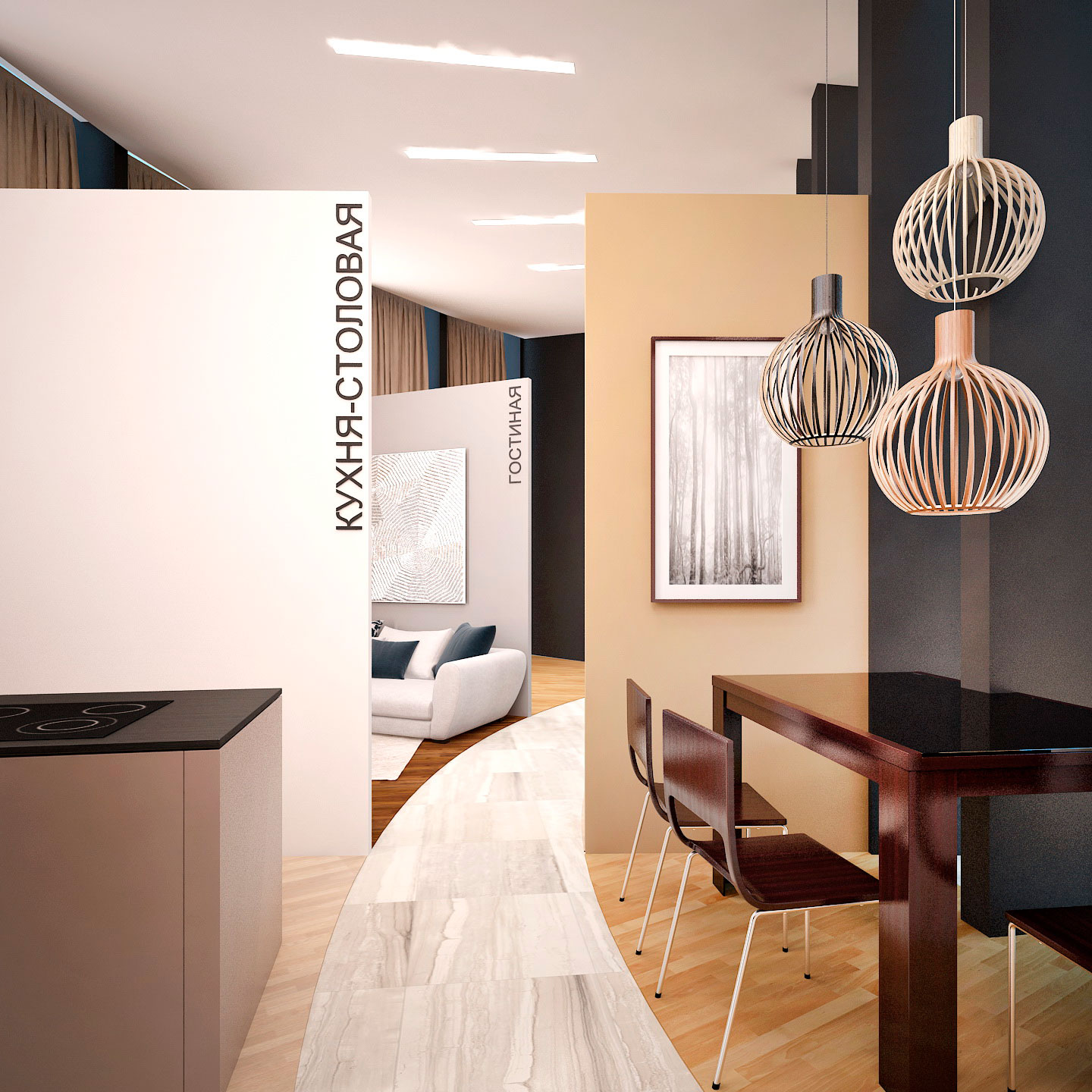 莫斯科高端住宅销售办公室设计-28