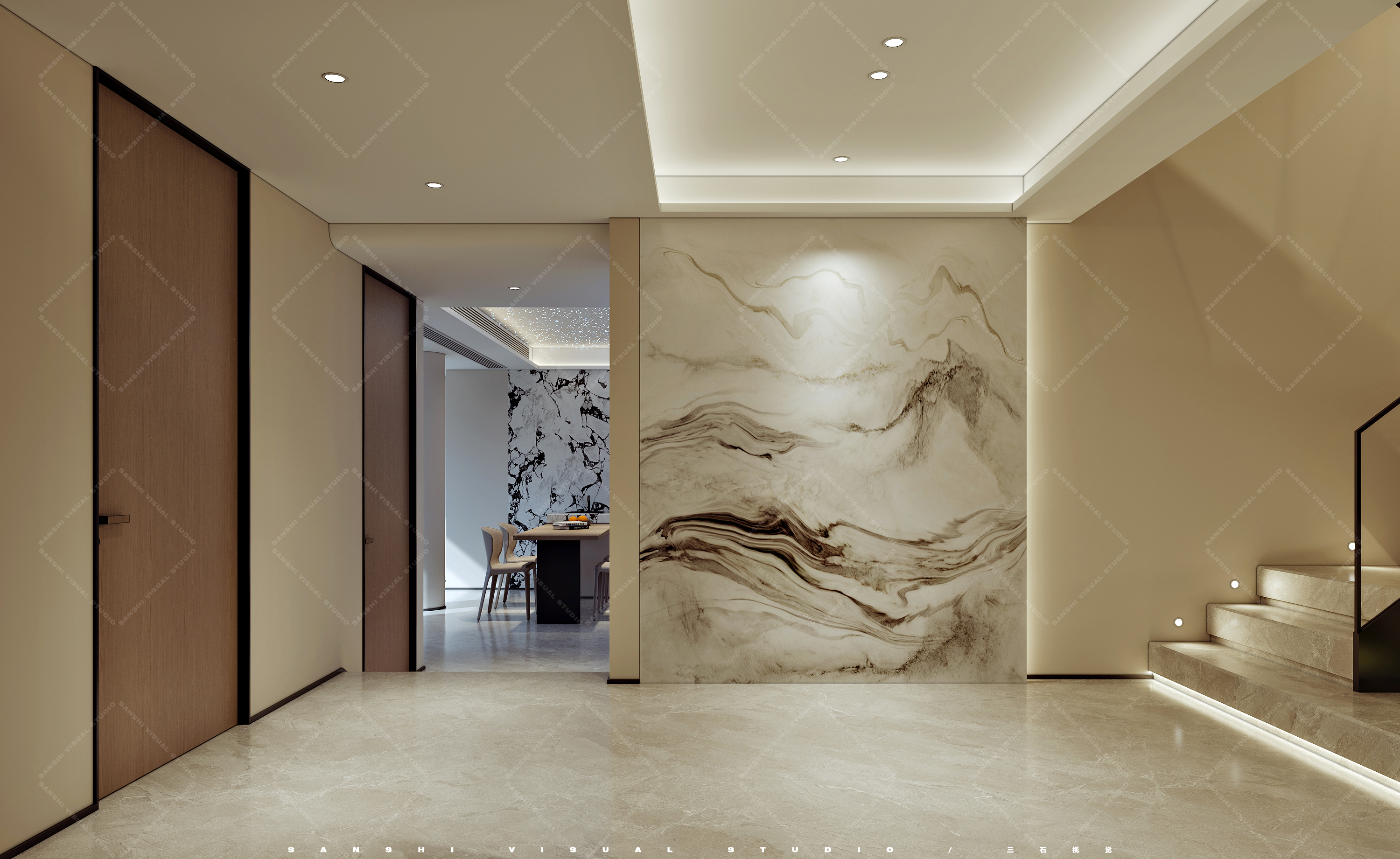 现代别墅效果图-1