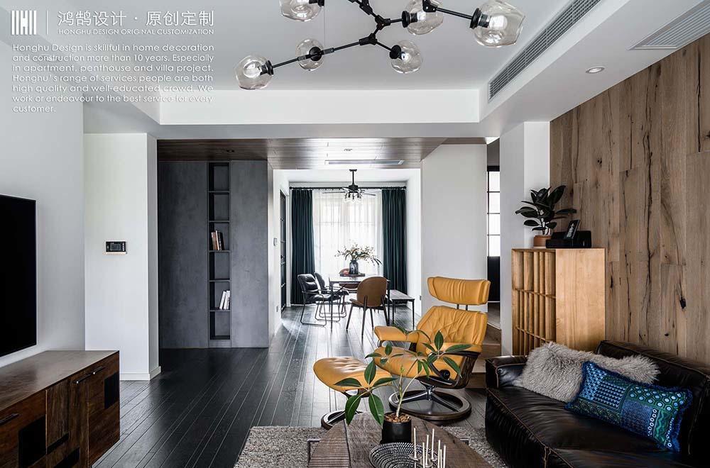 复古乡村民宿风,木地板上墙的惊艳之作-12