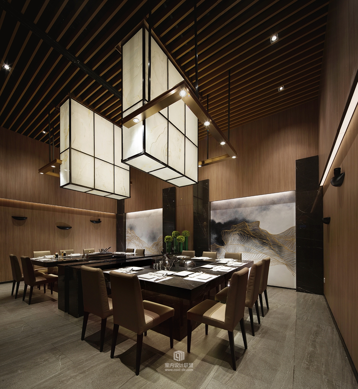 朗昇设计-【大渔铁板烧餐厅设计】为「渔」作水，毓灵动而泽-40