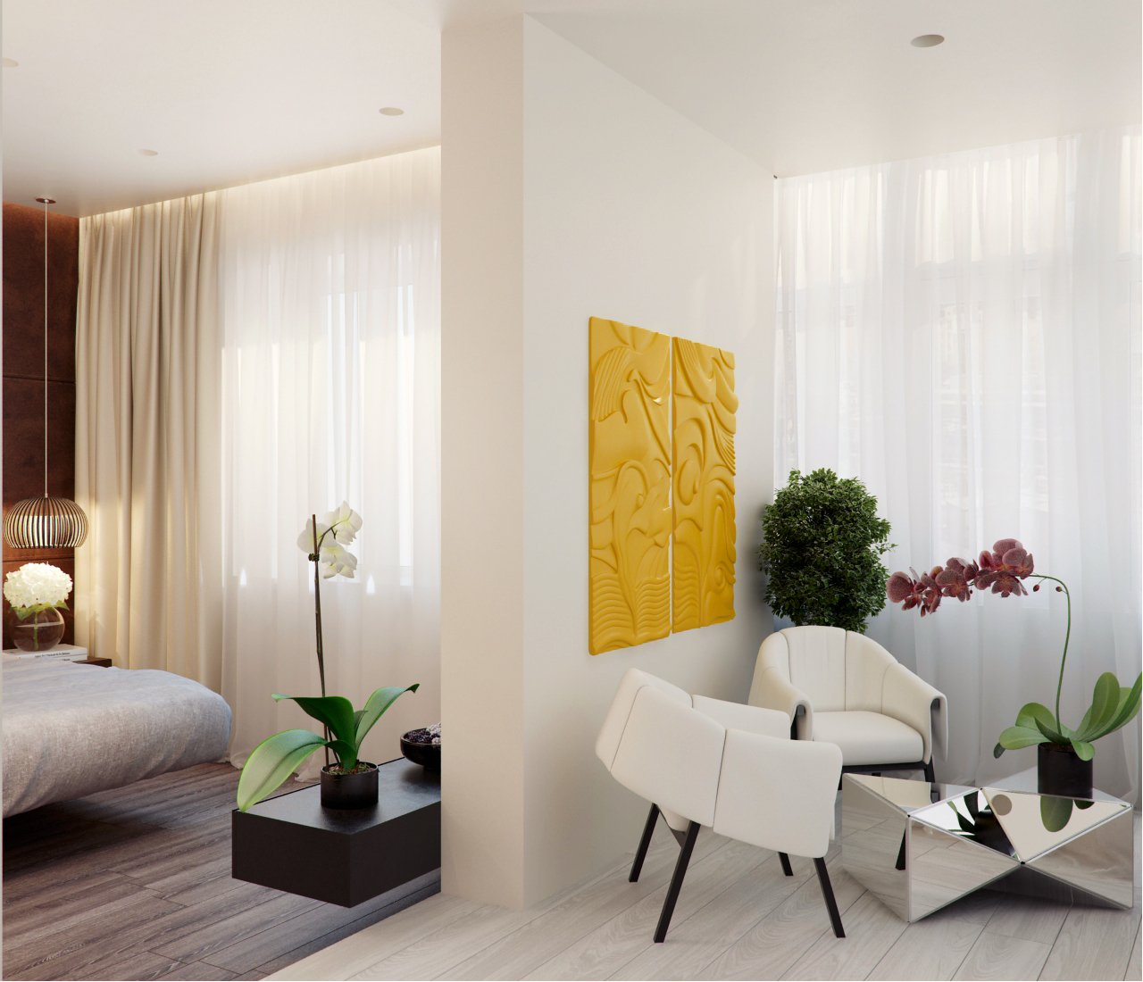 The interior of the apartment is 125 m  in a residential complex Felicita Alexandra Fedorova-0