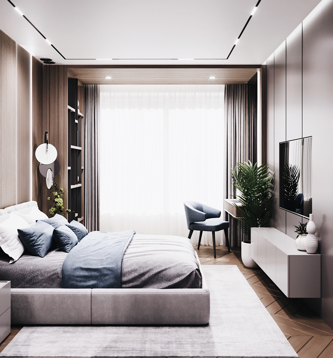 Anastasiya Gushchina丨平层丨Interior Design.Forspace Design.Bedroom.Kiev,2021-3