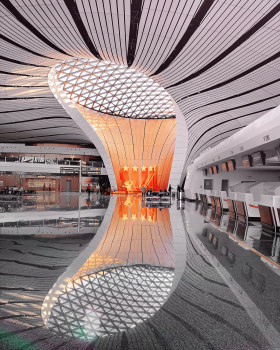 Anastasiya Gushchina丨机场丨Beijing Daxing International Airport.