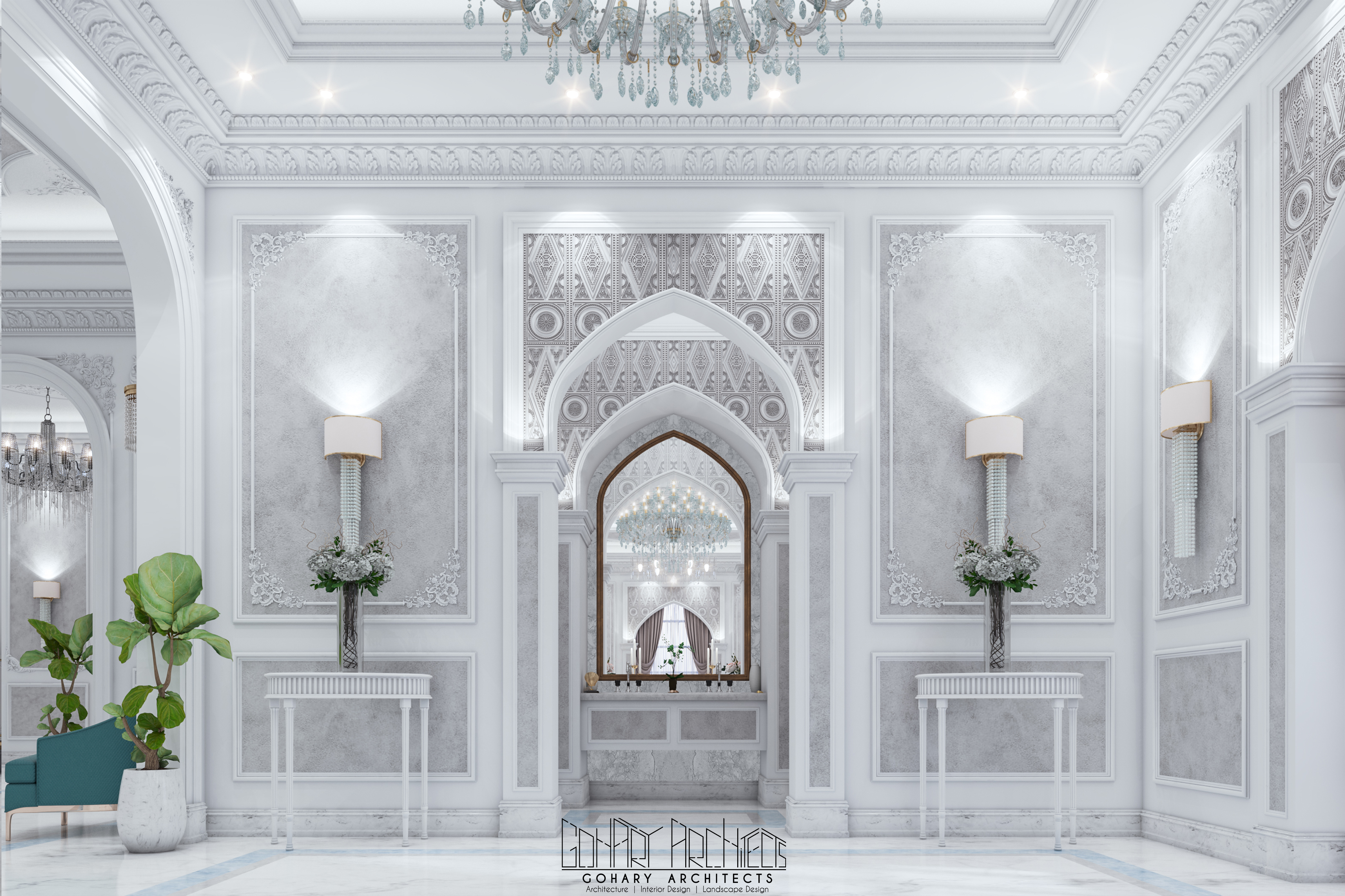 Neo Classic 坐,餐,洗区丨沙特阿拉伯丨GOHARY ARCHITECTS-8