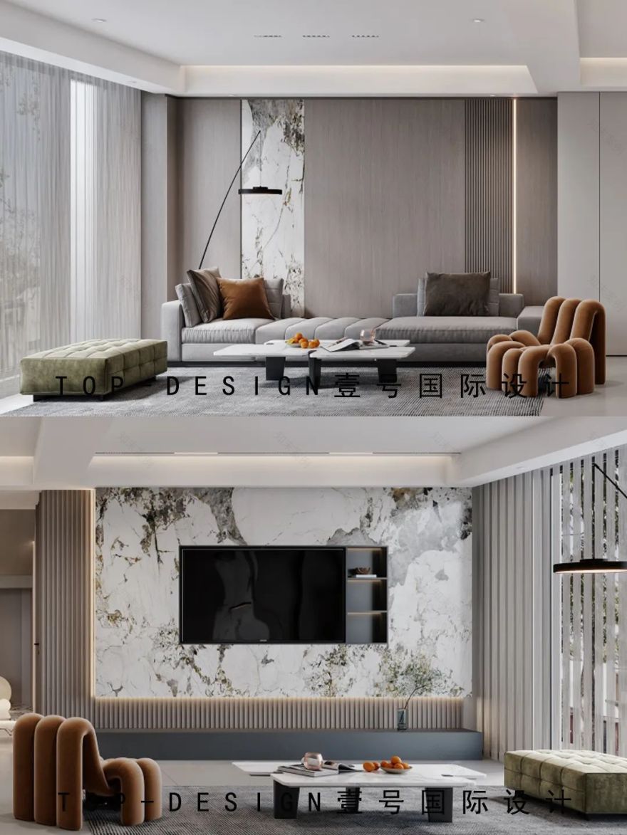 现代极简风家居设计丨壹号国际居奥装饰-13