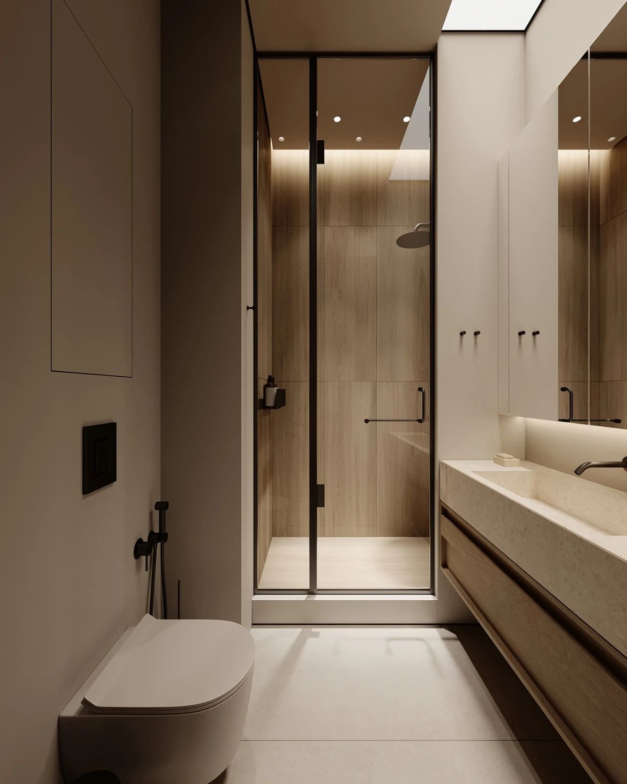 76㎡原木系奶油风极简空间设计丨哈萨克斯坦阿拉木图丨Ursa Studio-36