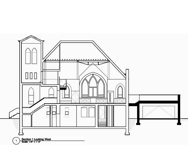美国芝加哥哥特式教堂改造住宅-72