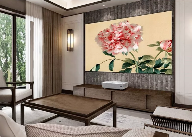 百吋明基激光电视打造大气共享客厅-9