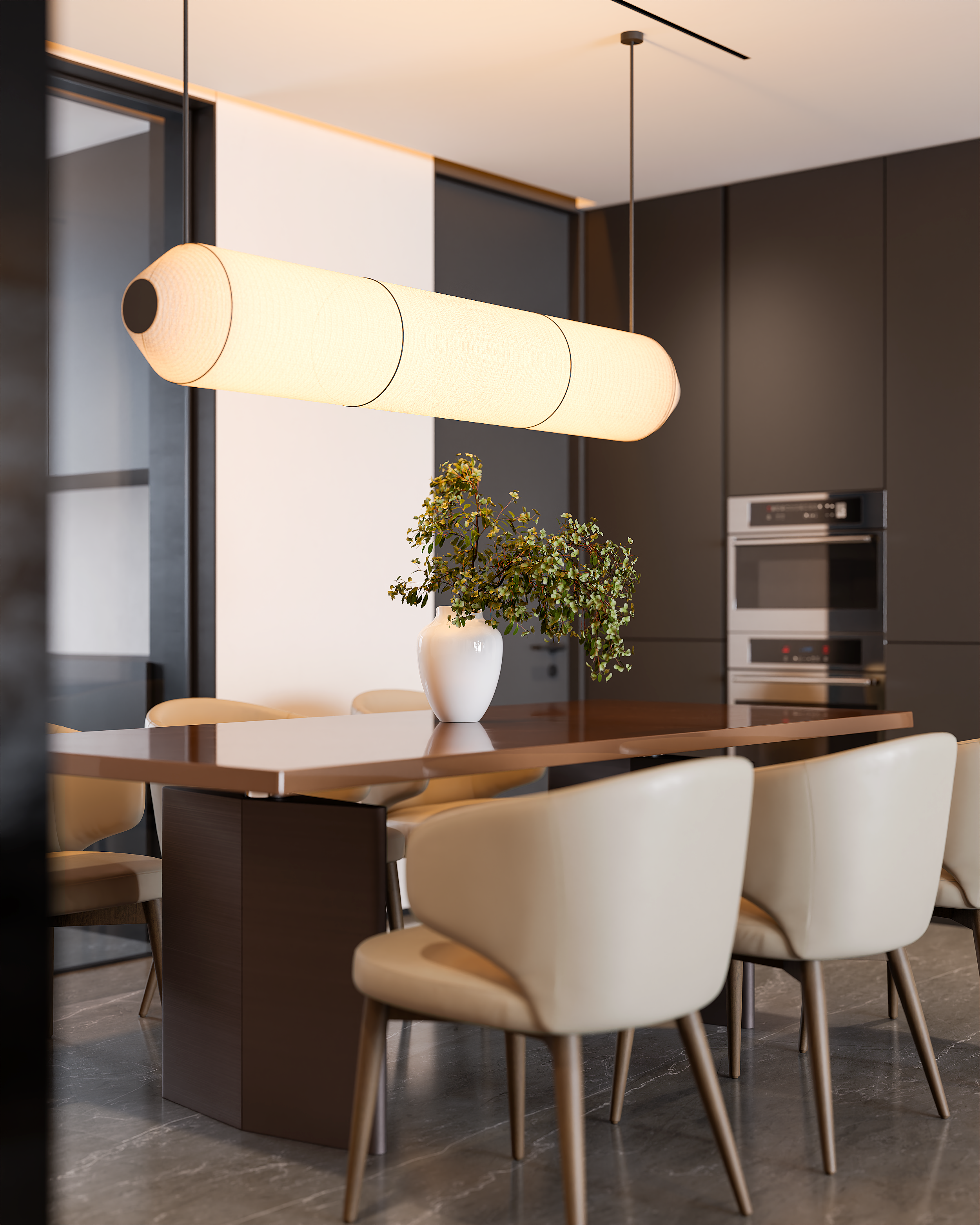 现代风平层带阳台-5