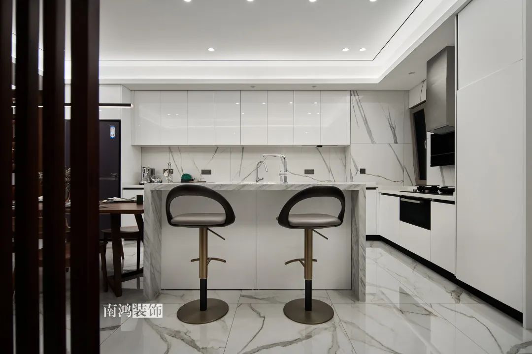 胡桃木风情 · 现代风格三室两厅设计丨浙江南鸿装饰-50