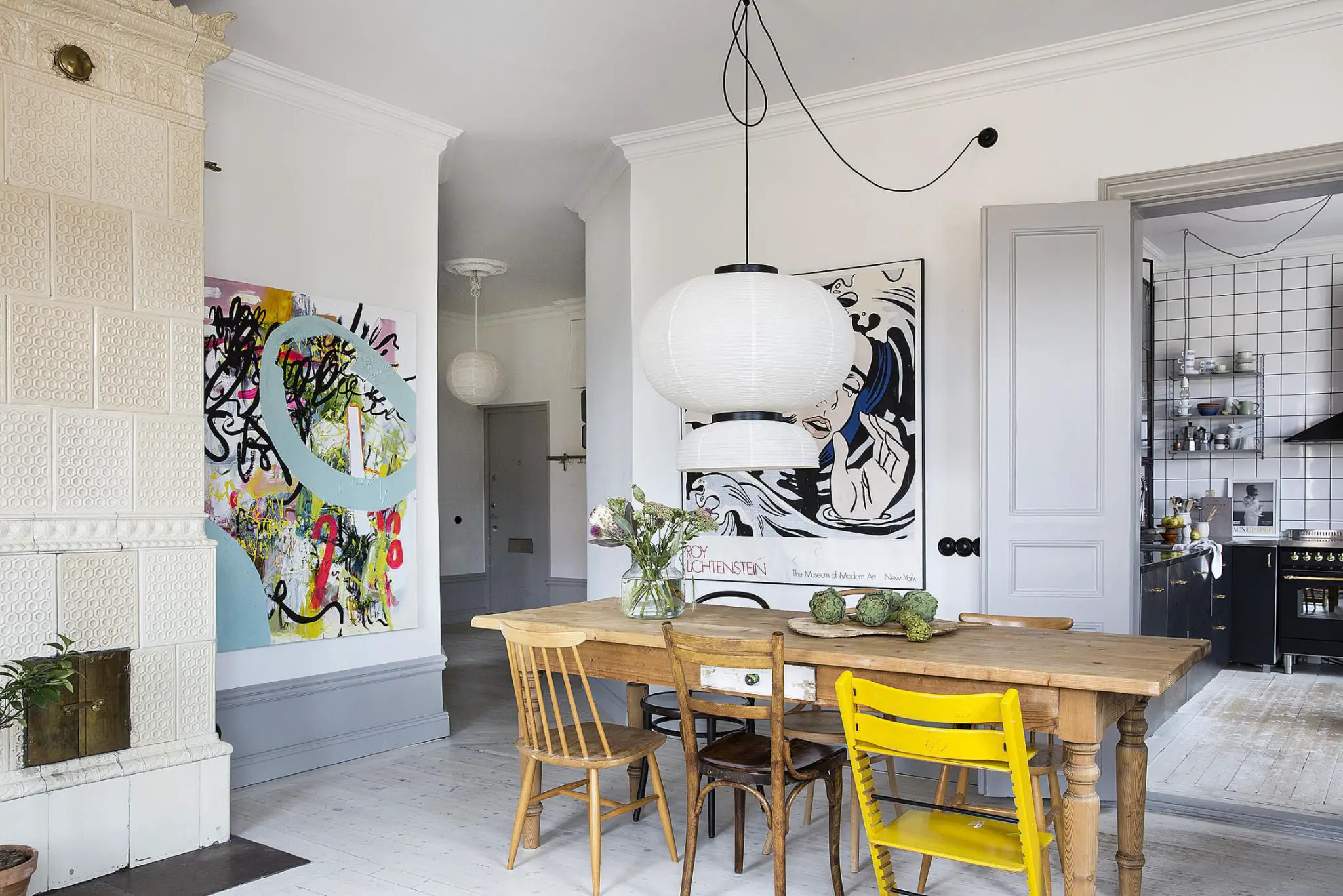 融合复古与现代的瑞典 Art Nouveau 公寓-6