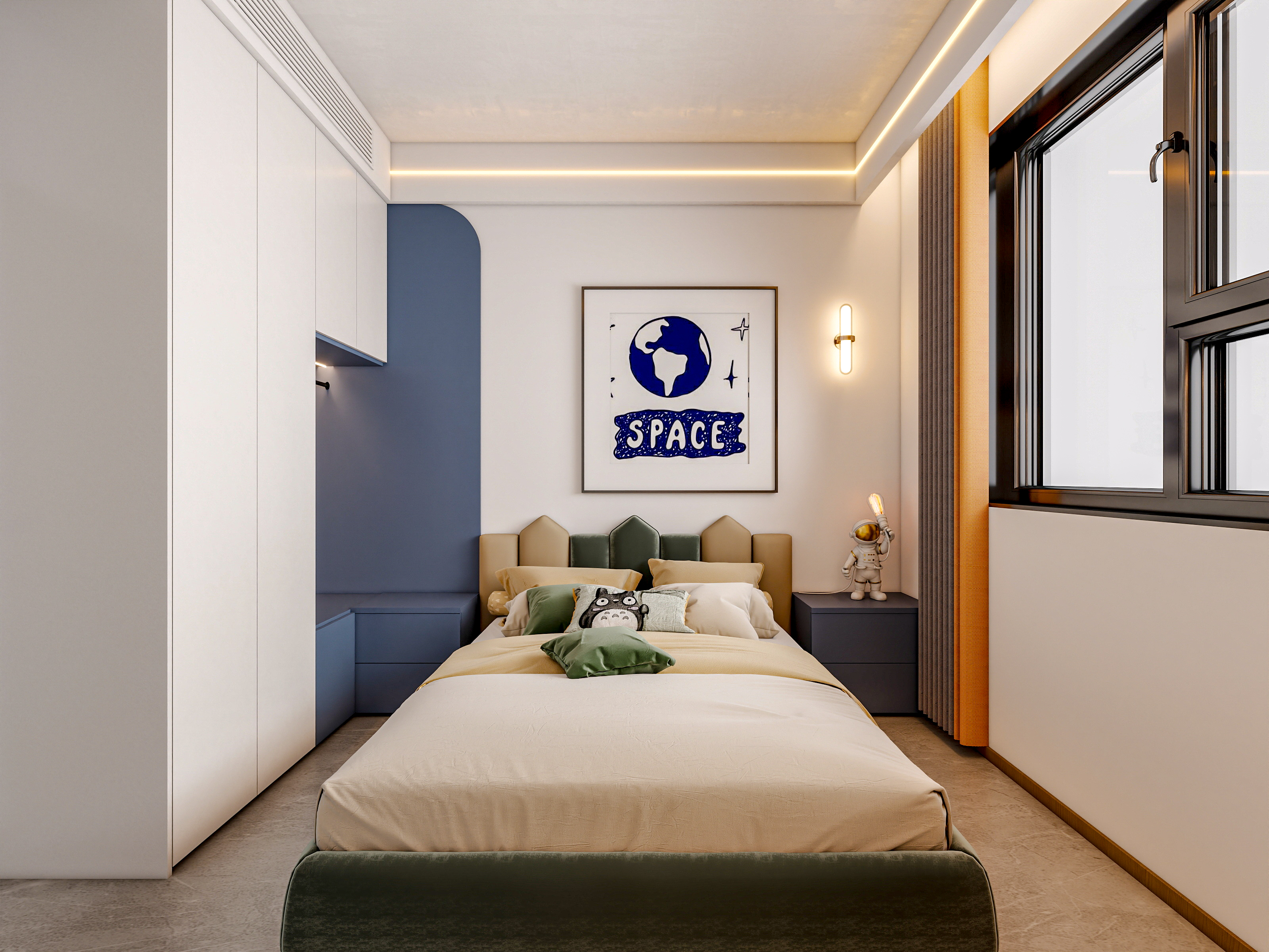 新疆乌鲁木齐绿景苑（87平方现代简约三居室）-32