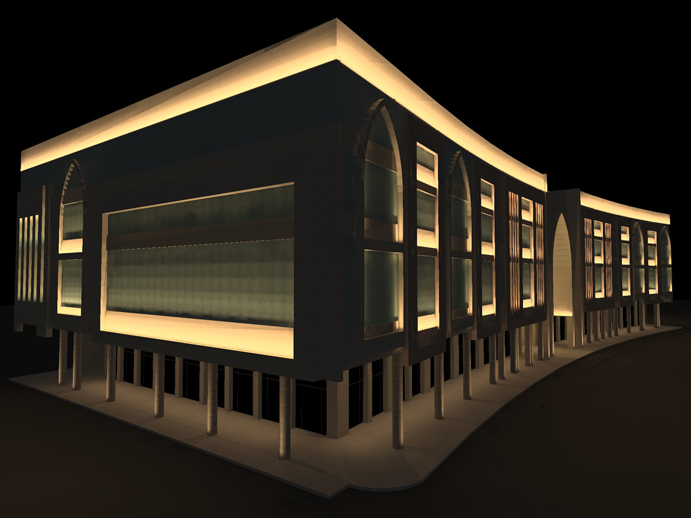 Awqaf project - Façade Lighting, Amman-2