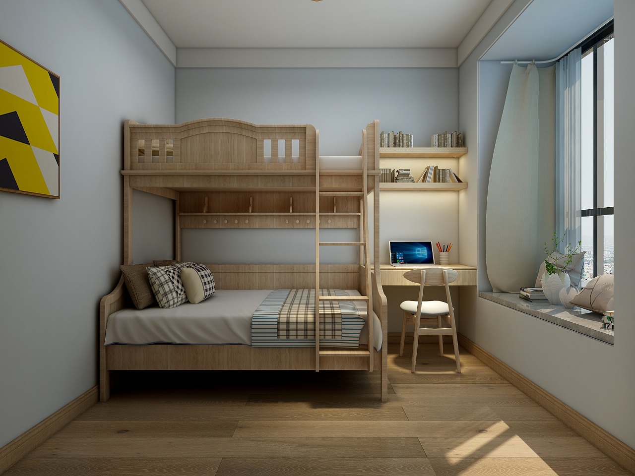 现代原木风三居室设计丨中国广州-12