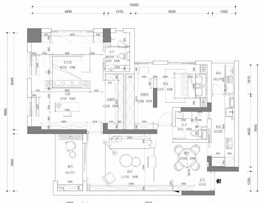 高级灰演绎北欧风,打造超级收纳空间-4