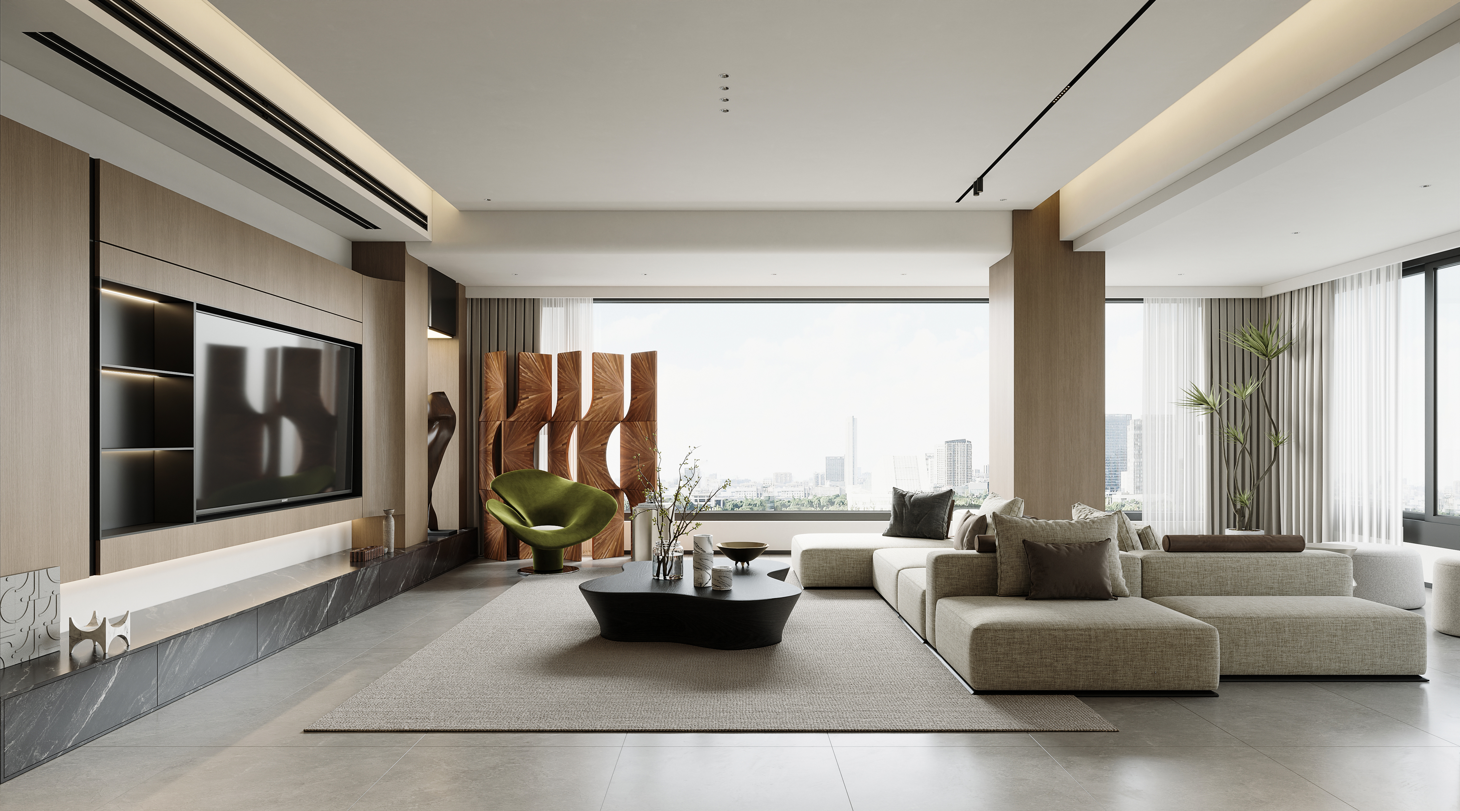 现代意式平层表现案例-3